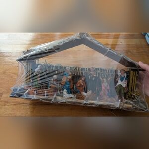 Vintage Nativity Scene Lights Up - Beautifully Hand Crafted Etnika